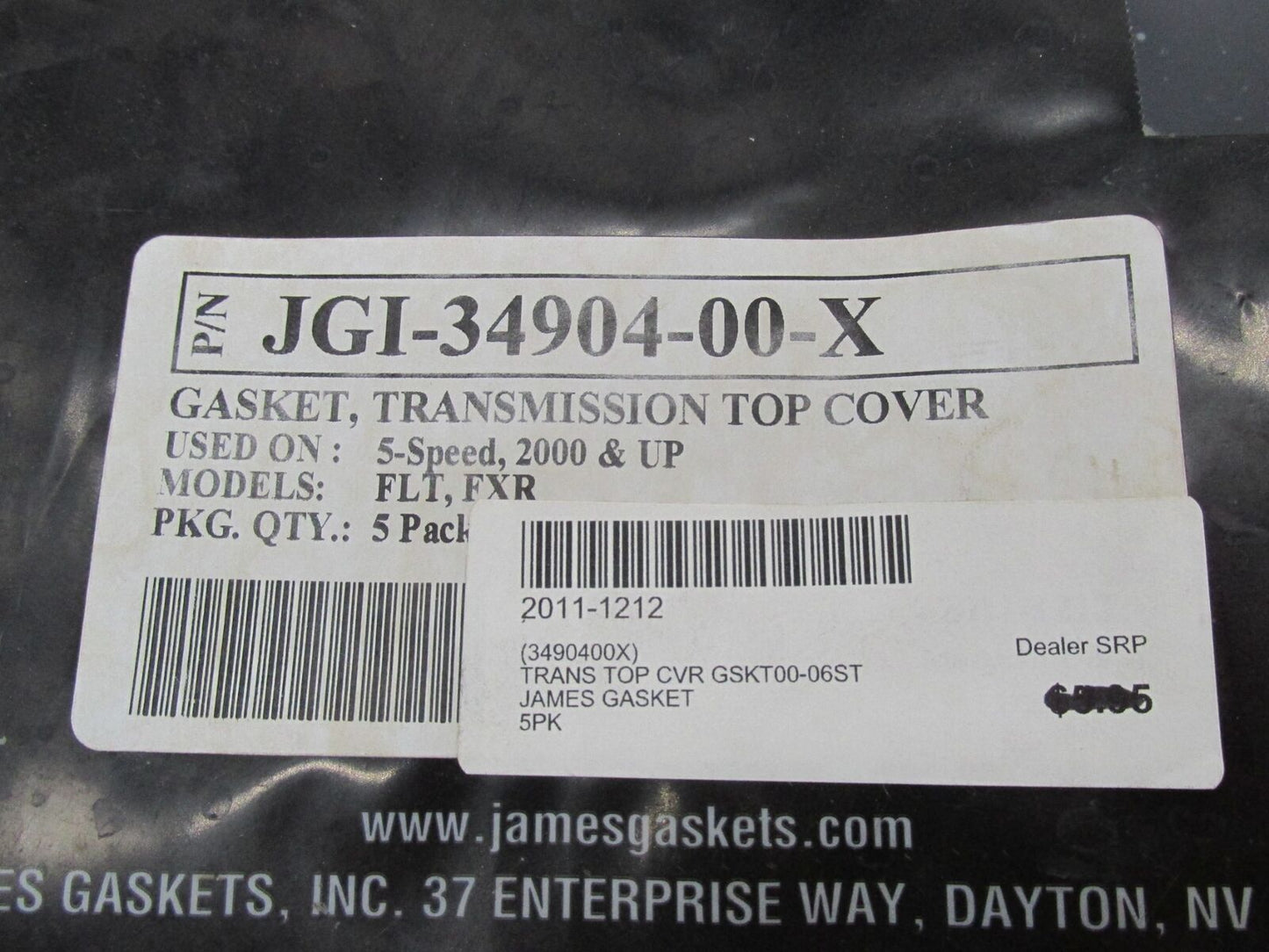 Lot of 3 Harley Davidson James Transmission Top Cover Gaskets JGI-34904-00-X