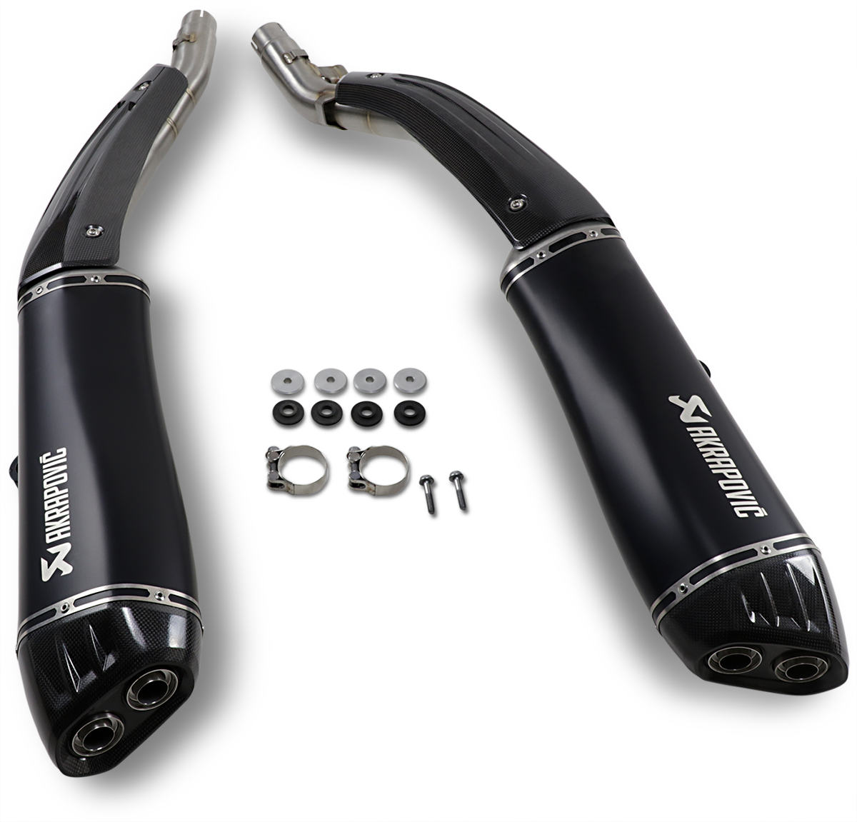 Akrapovic Slip-On Muffler Slash Cut Titanium SB16SO3HRAATBL