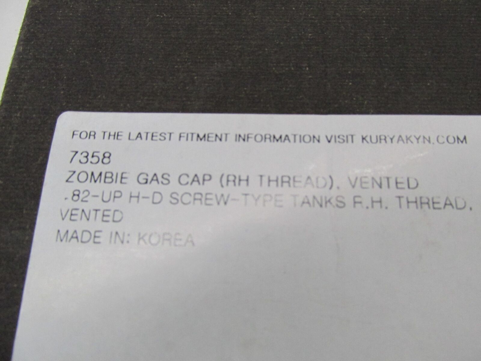 Kuryakyn Harley Davidson Vented Zombie Skull Gas Cap 7358