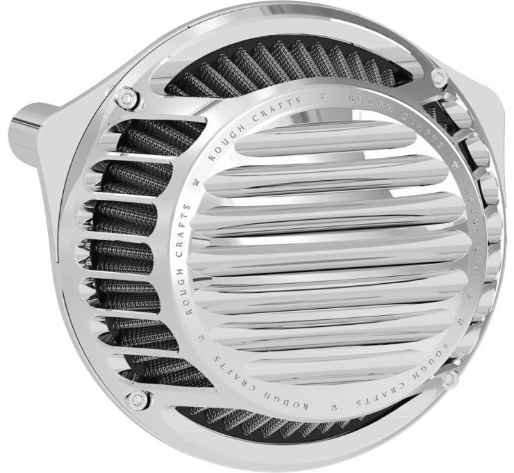 Rough Craft Air Cleaner Chrome Round RC-600-012