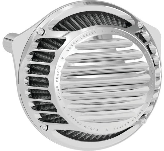 Rough Craft Air Cleaner Chrome Round RC-600-012