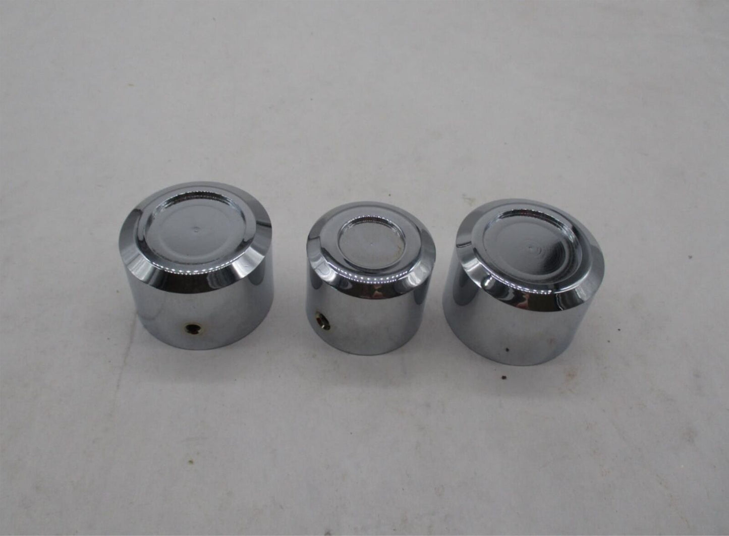 Mixed Lot of 3 Harley Davidson Smooth Chrome Axle Covers