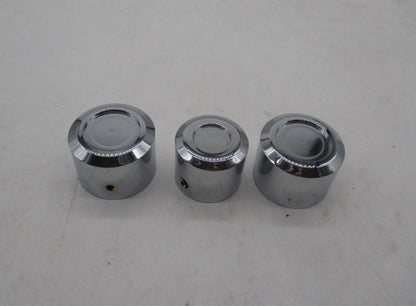 Mixed Lot of 3 Harley Davidson Smooth Chrome Axle Covers