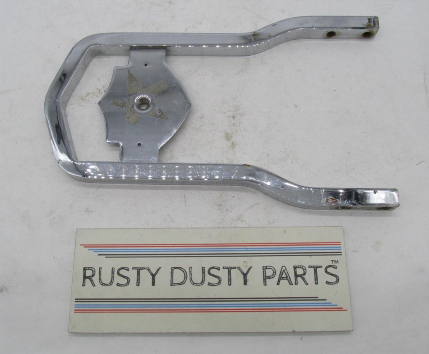 Harley-Davidson 11 2.5" Tall Chrome Sissy Bar Back Rest Bracket 5-5/8" Wide