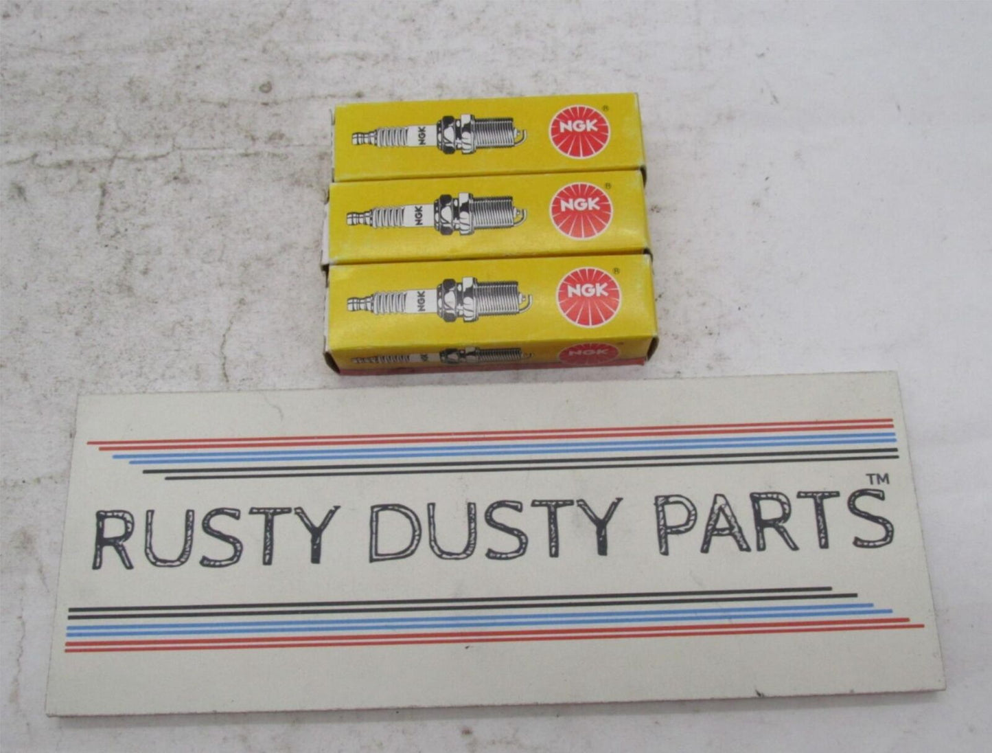 Lot of 3 NGK Standard Motorcycle Spark Plugs 3932 DCPR7E