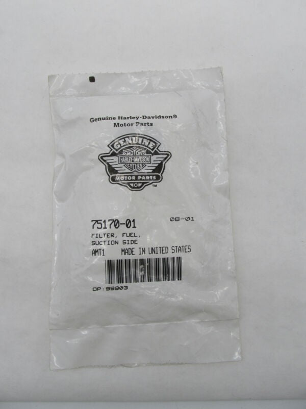 Harley Davidson Genuine NOS Fuel Filter Suction Side 75170-01