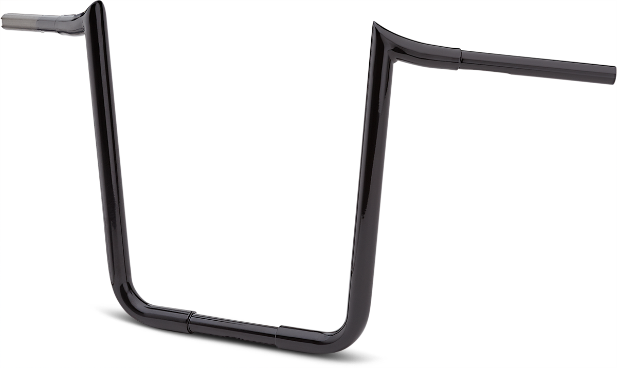 LA Choppers 1 1/4" Prime Ape Handlebars Black 18" End rise LA-7351-18B