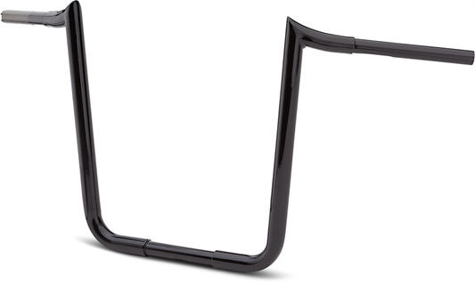 LA Choppers 1 1/4" Prime Ape Handlebars Black 18" End rise LA-7351-18B