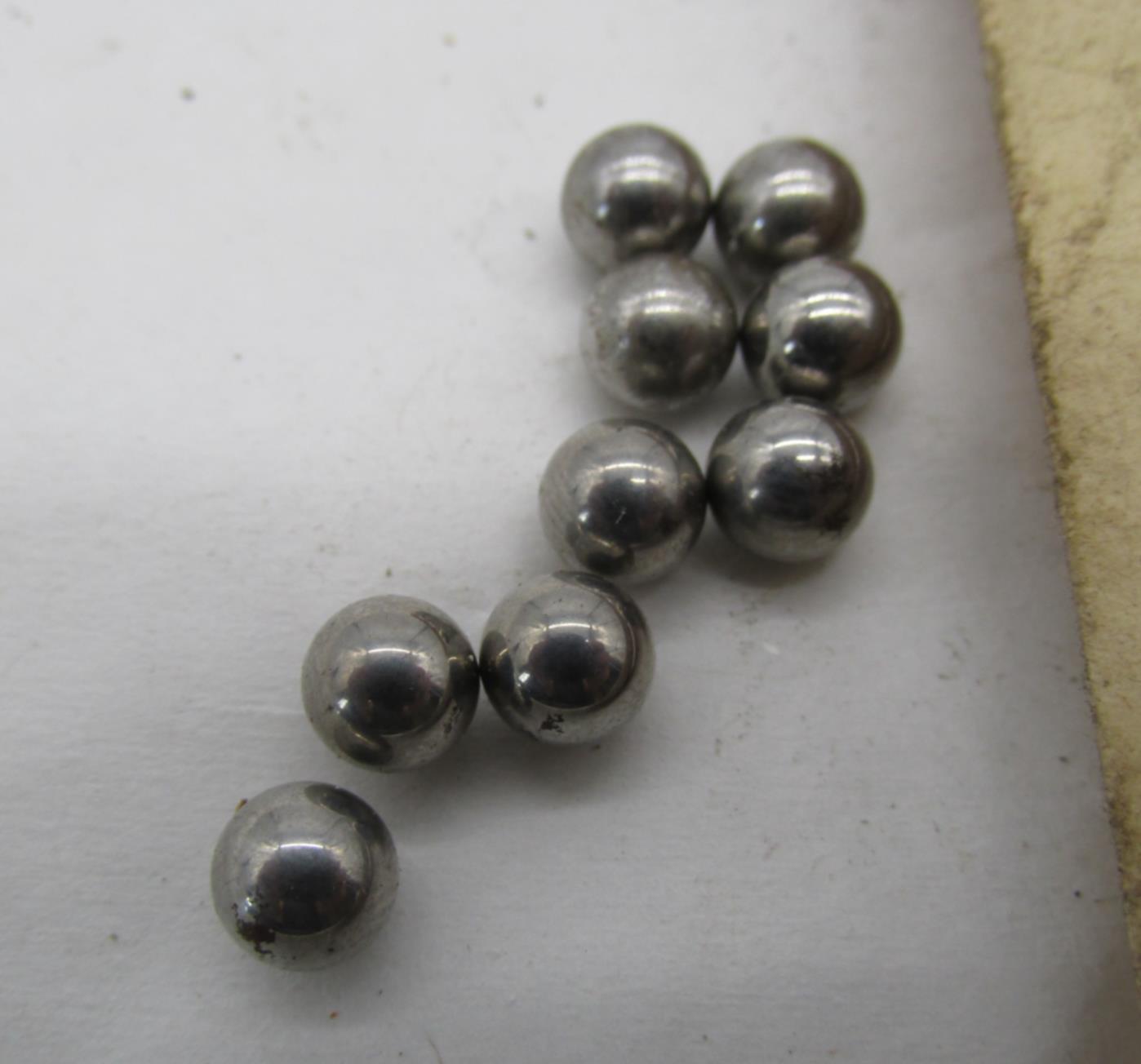 Lot of 9 Triumph BSA Ball Bearings 1/4" Kick Start Steering 60-2364 S70-3