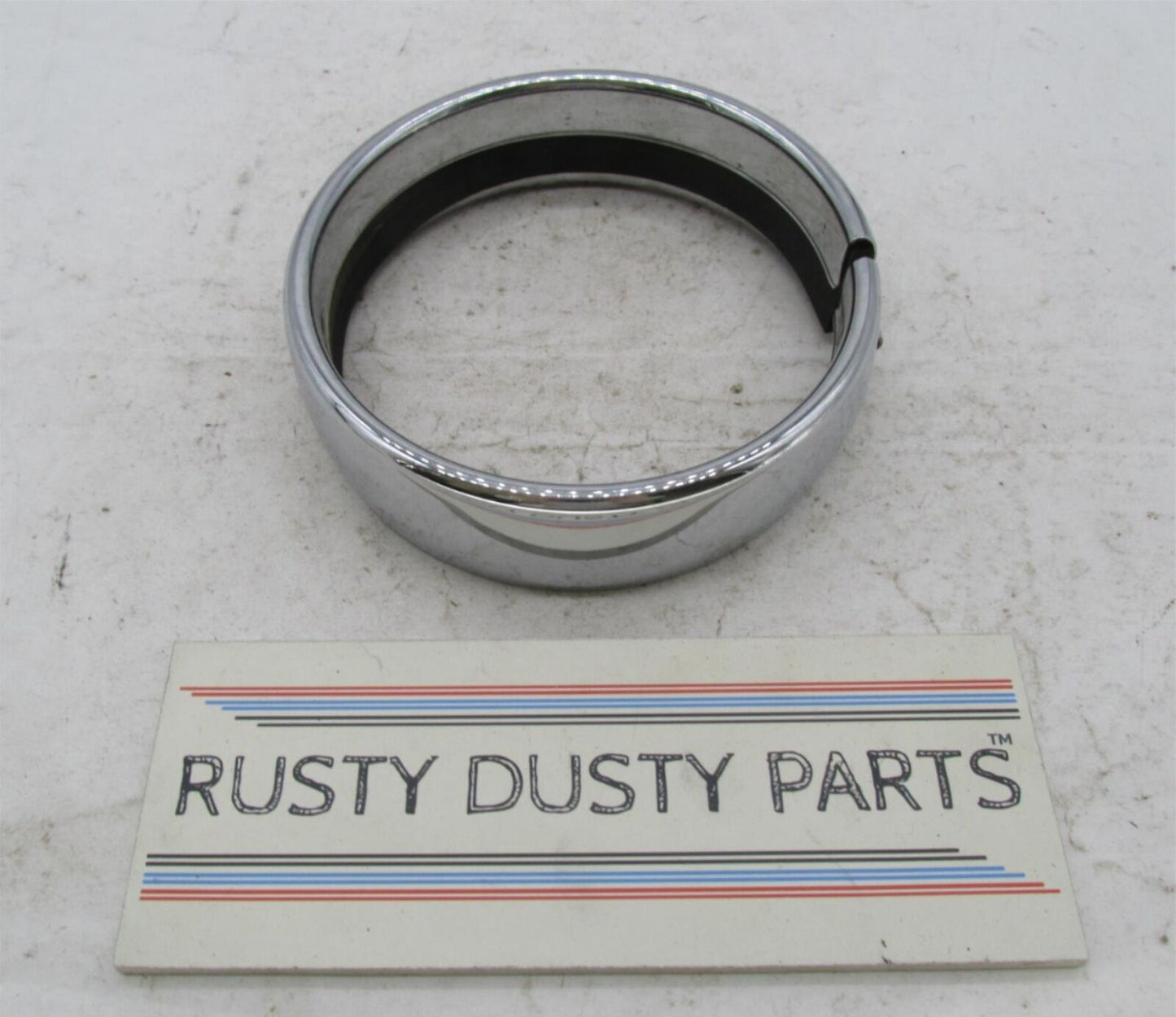 Harley Davidson Chrome Headlight Trim Ring 5.5" 1.75" Deep
