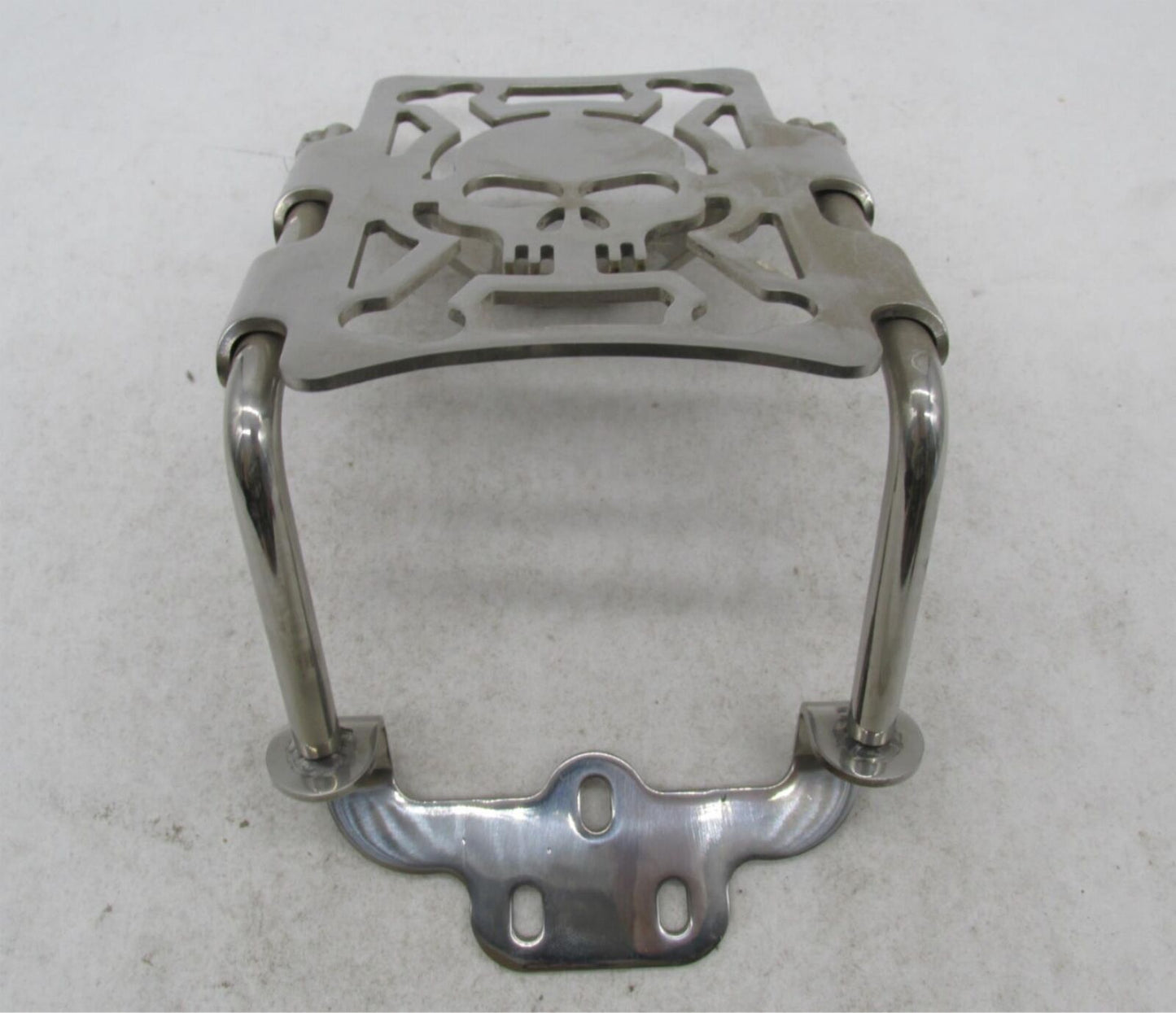 Harley Davidson Mini Chrome Skull Luggage Rack