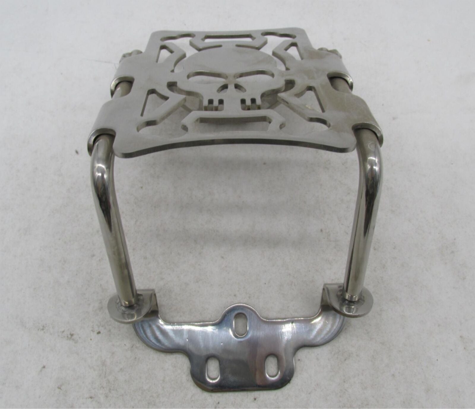 Harley Davidson Mini Chrome Skull Luggage Rack