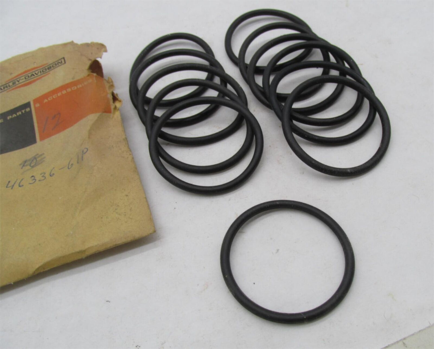 Lot of 12 Harley Davidson Genuine NOS Aermacchi O-Ring Seals 46336-61P