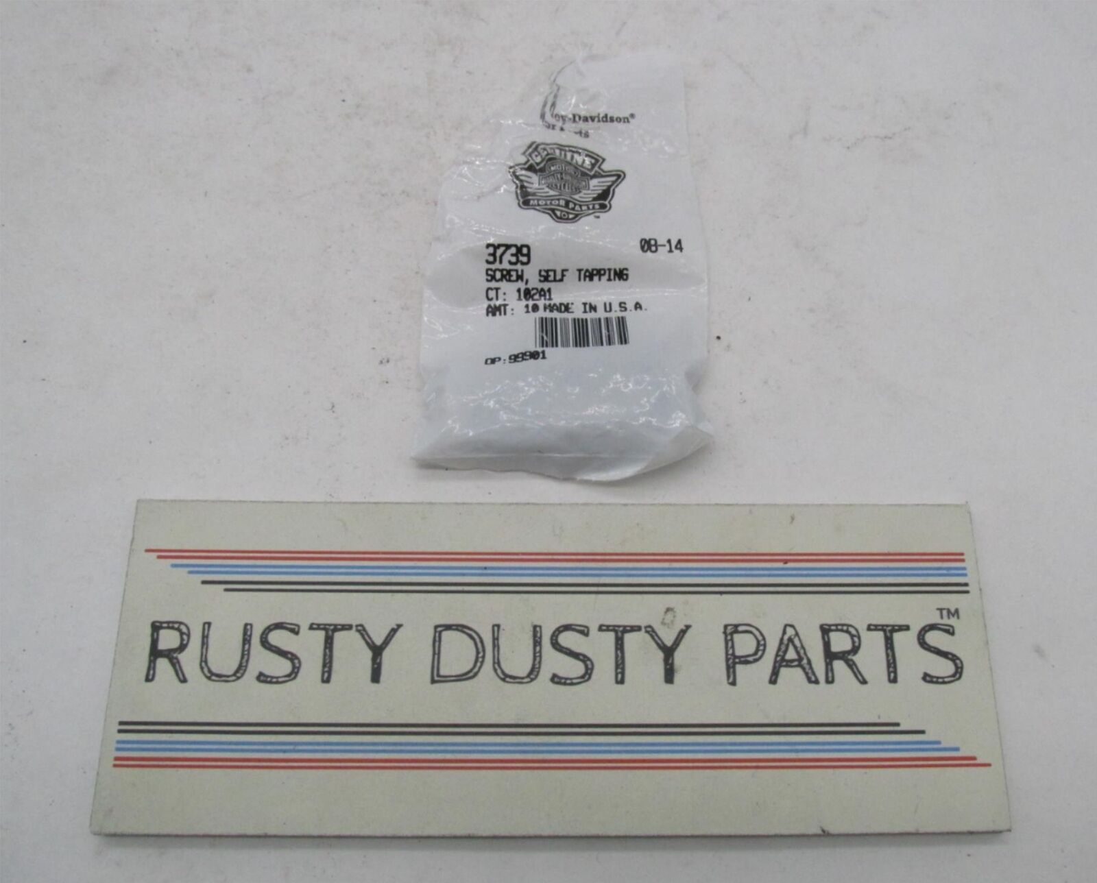 Lot of 6 Harley-Davidson Genuine NOS Self Tapping Screws 3639