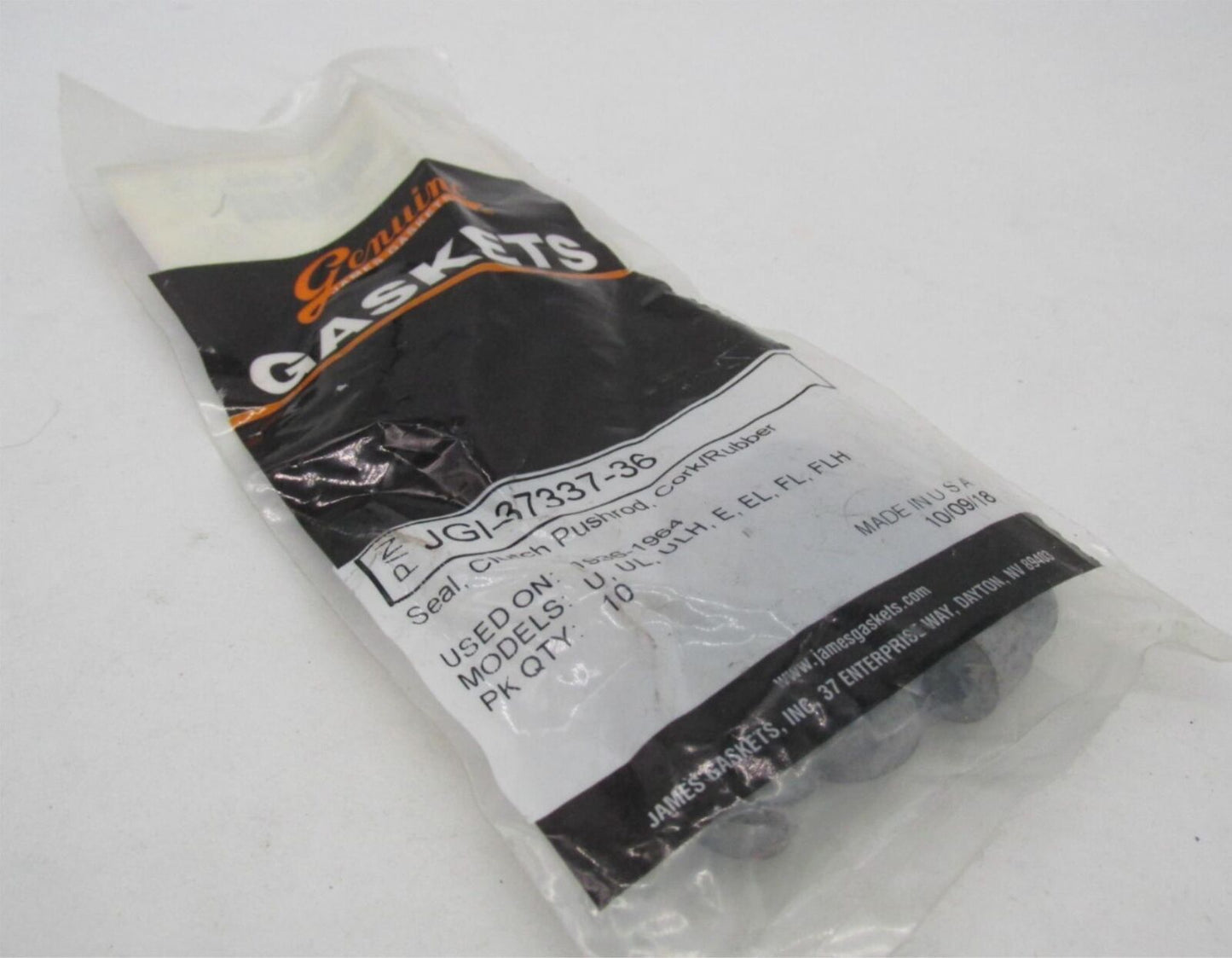 Pack of 10 Harley Davidson James Rubber Clutch Pushrod Corks Rubber JGI-37337-36