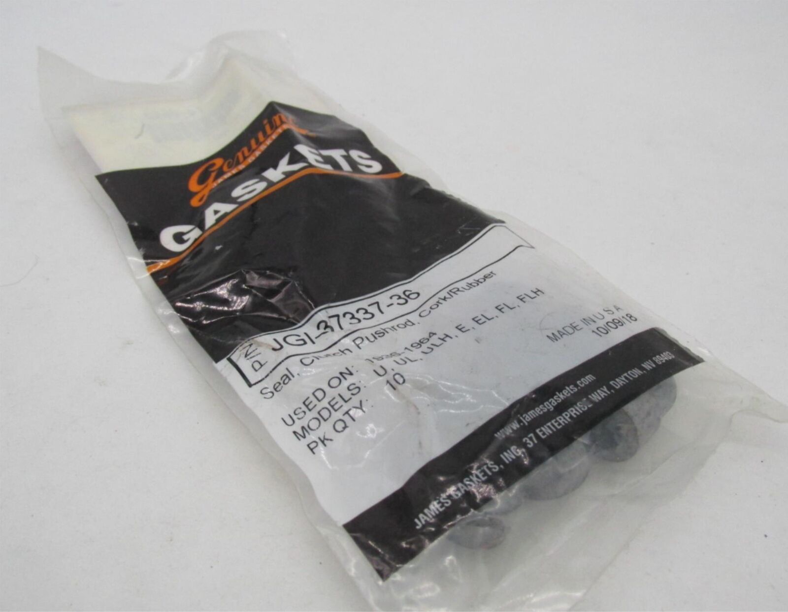 Pack of 10 Harley Davidson James Rubber Clutch Pushrod Corks Rubber JGI-37337-36
