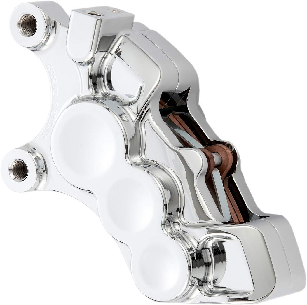 Arlen Ness Tech Brake Calipers 6 Piston Chrome Front Left 02-214