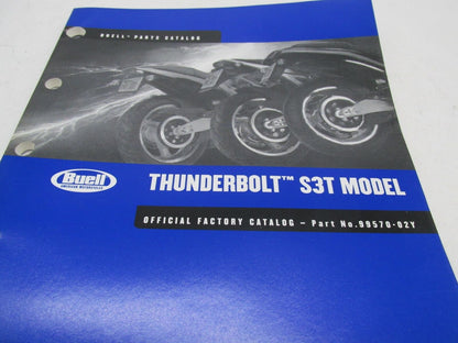 Buell Official Factory 2002 Thunderbolt S3T Parts Catalog 99570-02Y