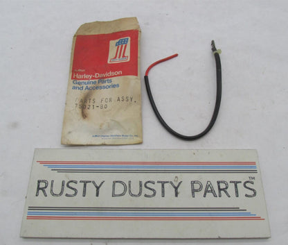 Harley Davidson Genuine NOS Vintage Clock Gauge Wiring Wire 75021-80