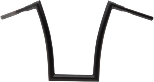 Todd's Cycle 1 1/2" Strip Handlebars 17" Rise Black Flat 0601-4891