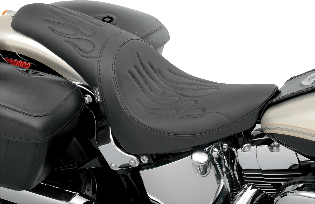 Drag Specialties Predator Seat Flame Stitching 0802-0468