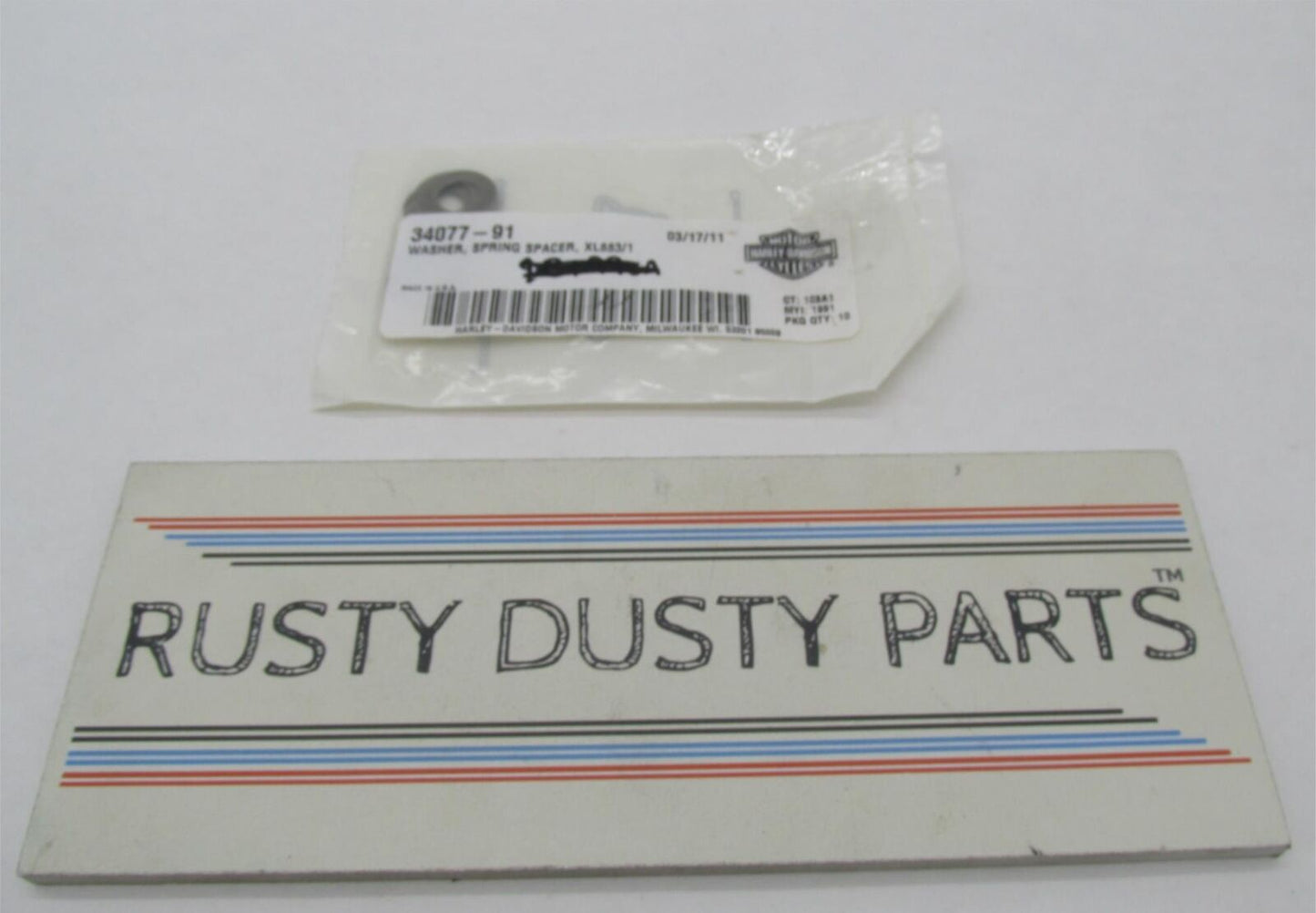 Lot of 9 Harley-Davidson Genuine NOS Spring Spacer Washers 34077-91