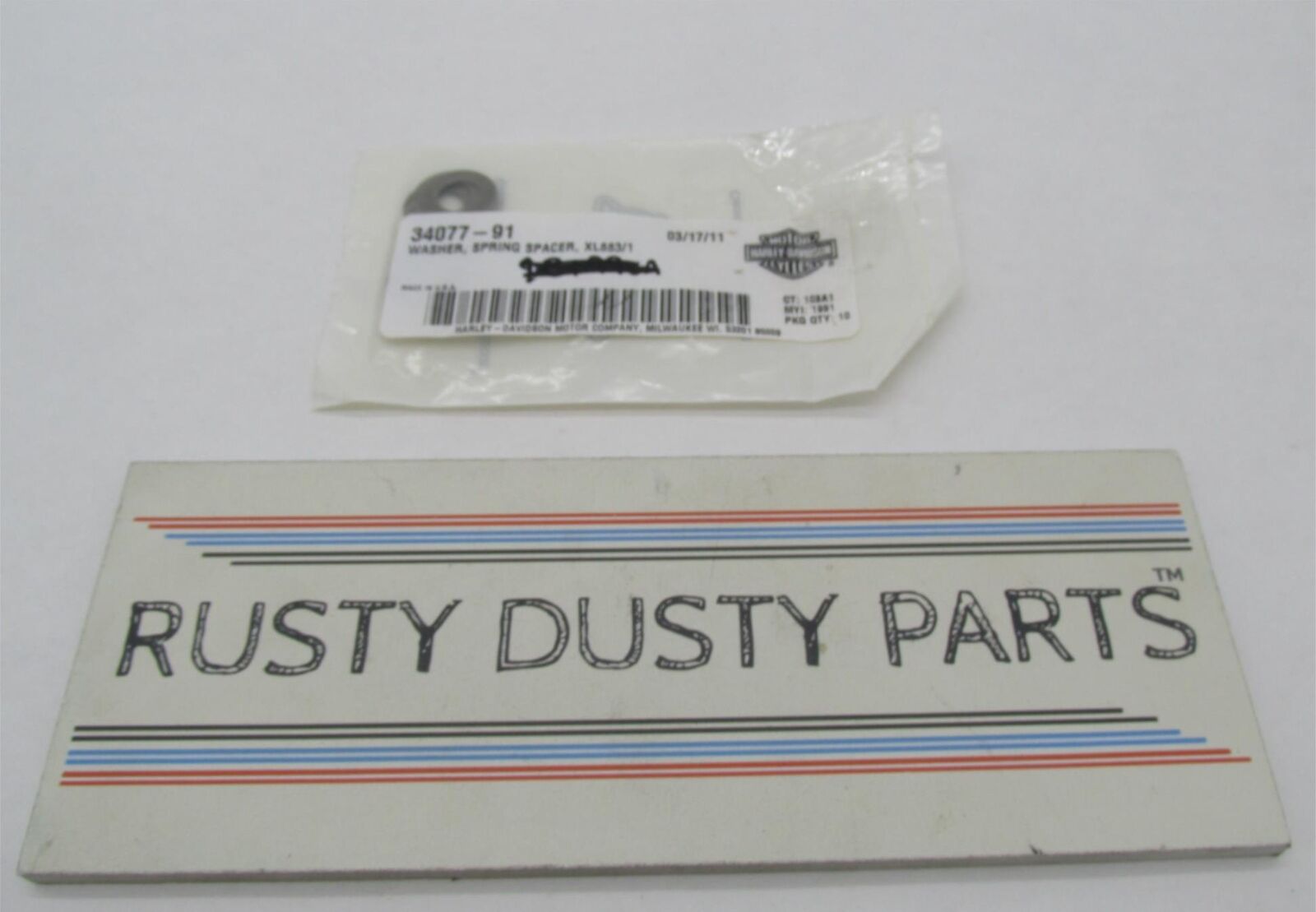 Lot of 9 Harley-Davidson Genuine NOS Spring Spacer Washers 34077-91