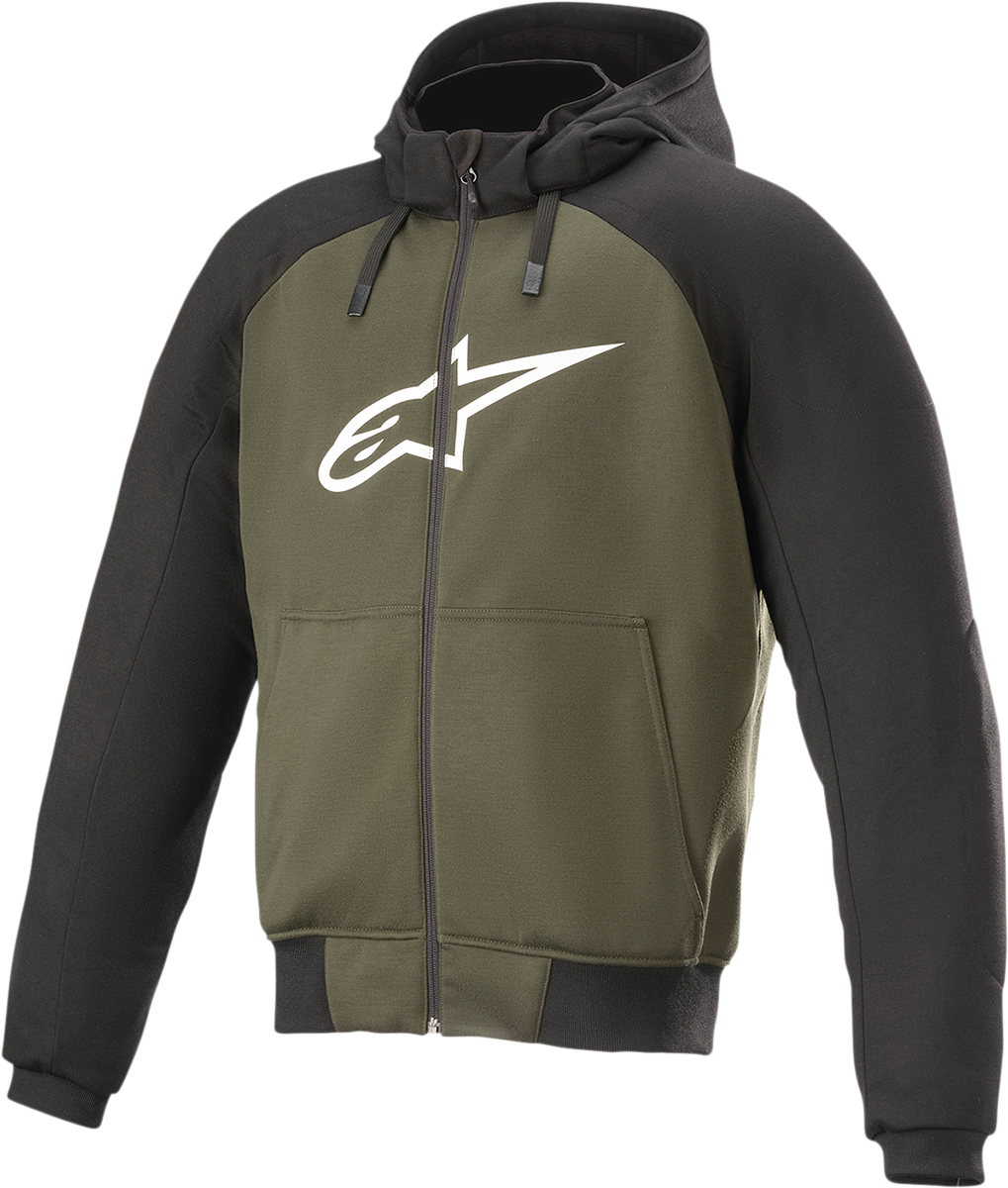 Alpinestars 21 Chrome Hoodie Black/Green 4XL 4200918-1681-4X