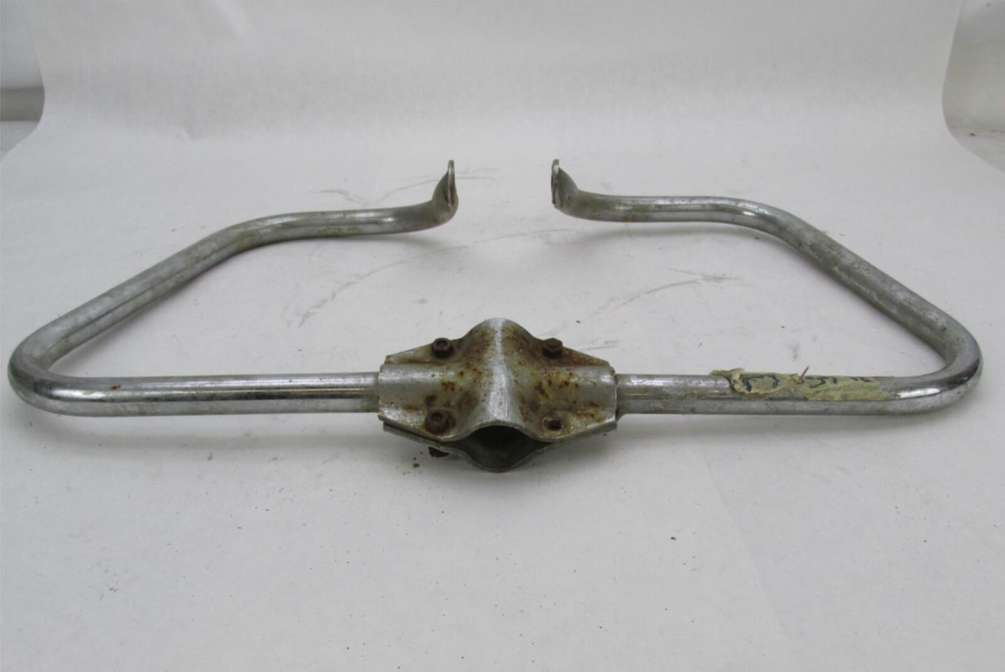 Vintage Chrome Patina Motorcycle Crash Engine Guard Bar Triumph Honda Yamaha CZ
