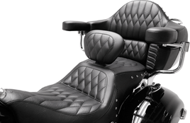 Mustang 1-Piece Heated Super Touring Seat with Driver Backrest 79664