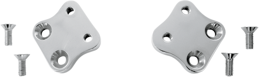 Accutronix Kick Back Adapter Plate 1 1/8in. Back and 1in. Up - Chrome FCKB102-C