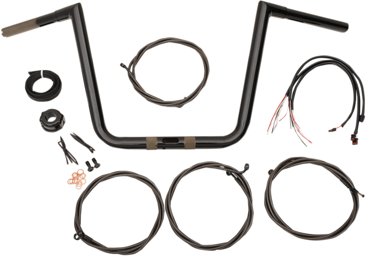 LA Choppers Ape Hanger Handlebar Kits Black 16" Ape Hanger LA-7312KT1-66B