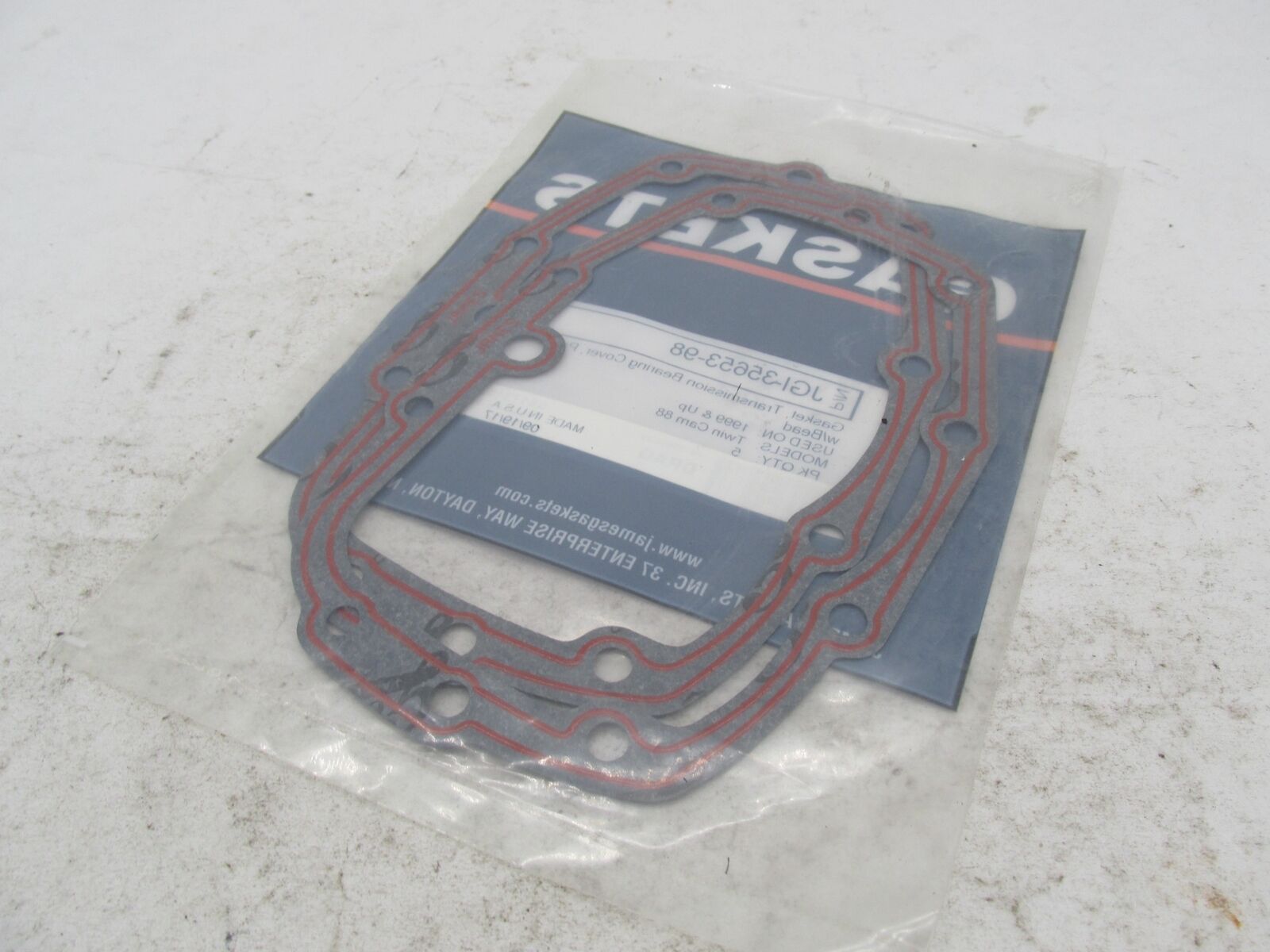 Lot of 2 Harley Davidson James Gaskets Bearing Cover Gaskets JGI-35653-98