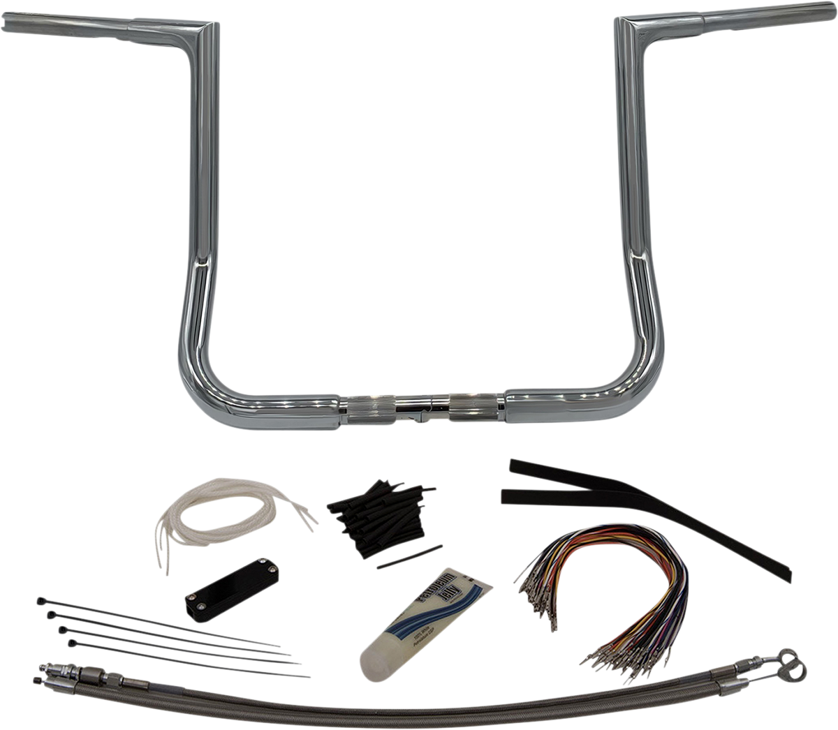 Fat Baggers, Inc. 1-1/4" EZ Install Flat Top Handlebar Kit 14" Chrome 709114
