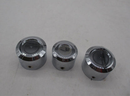 Mixed Lot of 3 Harley Davidson Smooth Chrome Axle Covers