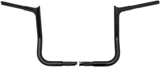Fat Baggers, Inc. 1 1/4" EZ Install Pointed Top Handlebars 16" Black 907016-B