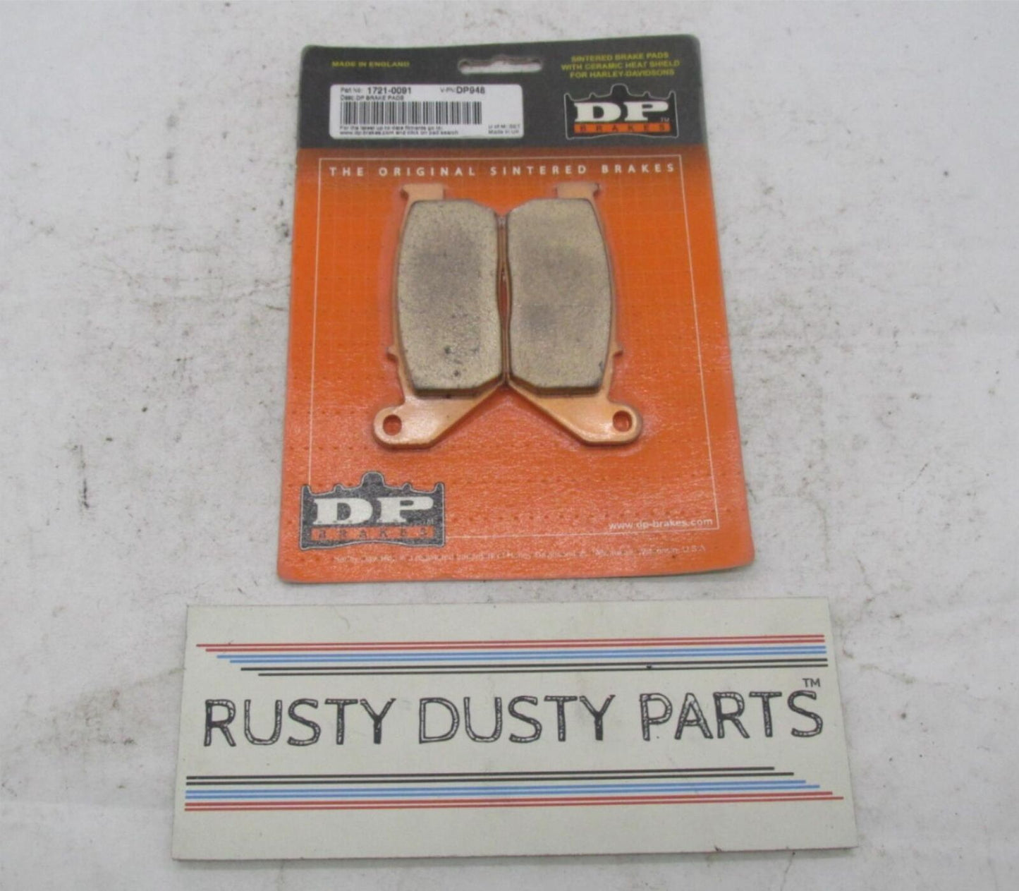 Set of New DP Brakes Motorcycle Sintered Brake Pads 1721-0091