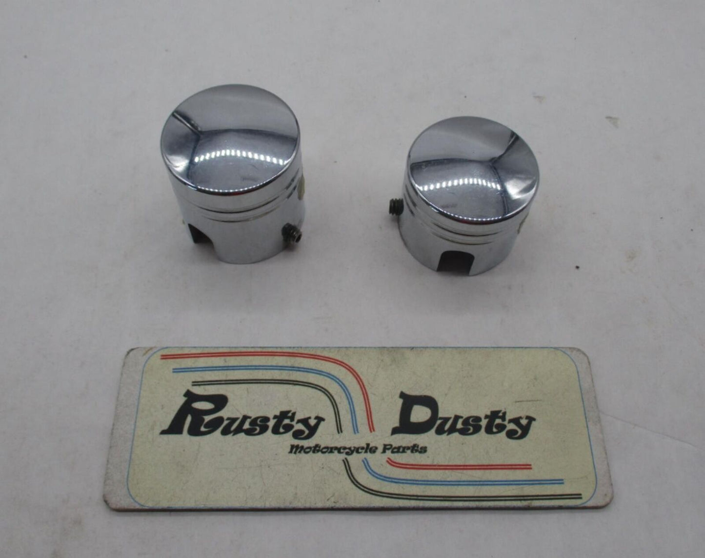 Set of Harley Davidson Genuine Piston Front Axle Nut Covers 43564-04A