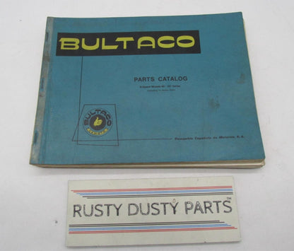 Bultaco Original 5 Speed 80-107 Series Incl. 73 Tiron Parts Catalog List Book