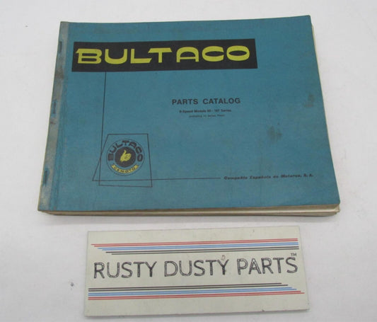 Bultaco Original 5 Speed 80-107 Series Incl. 73 Tiron Parts Catalog List Book