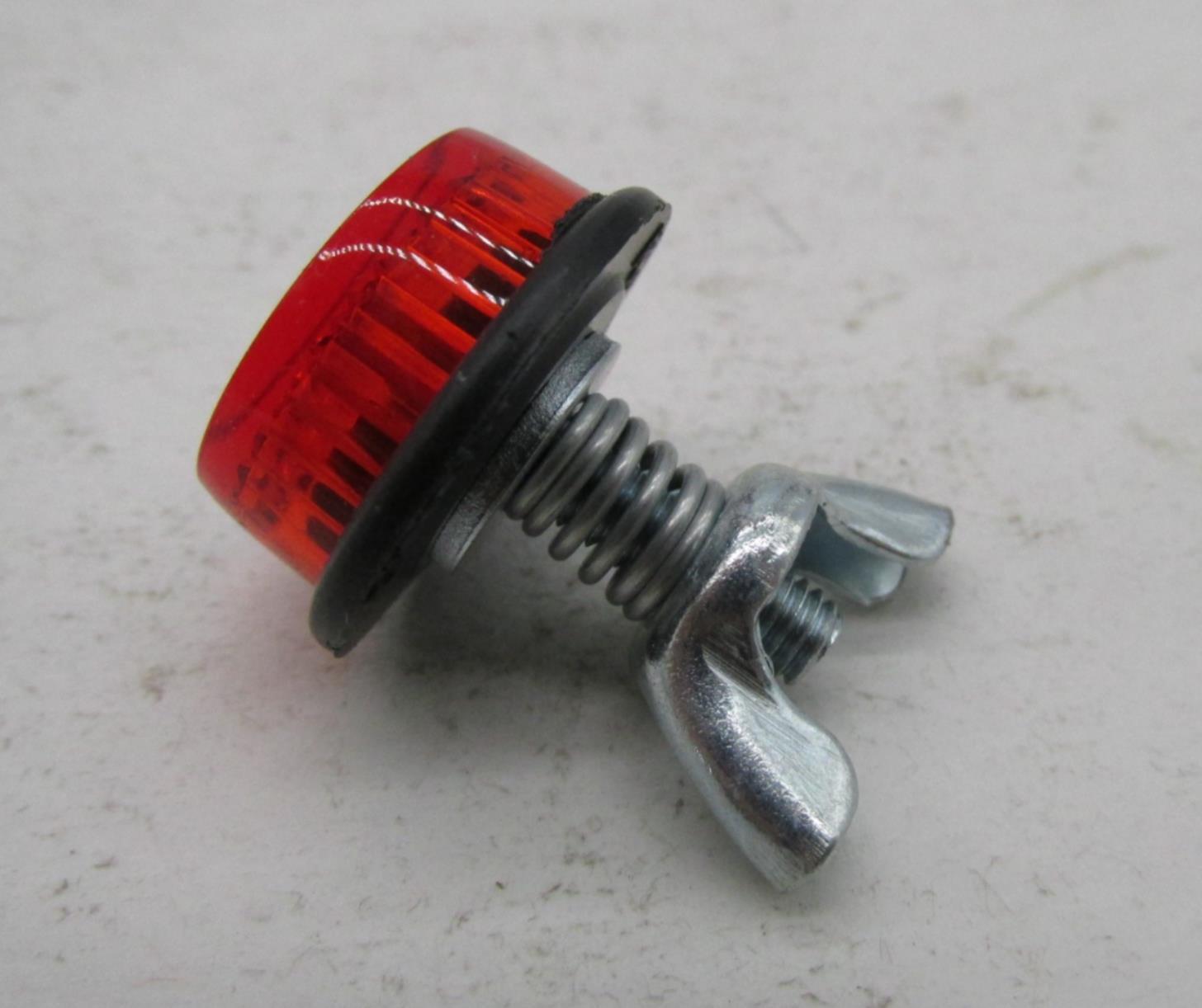 Lot of 21 Chris Products Safety Red Licence Plate Reflectors