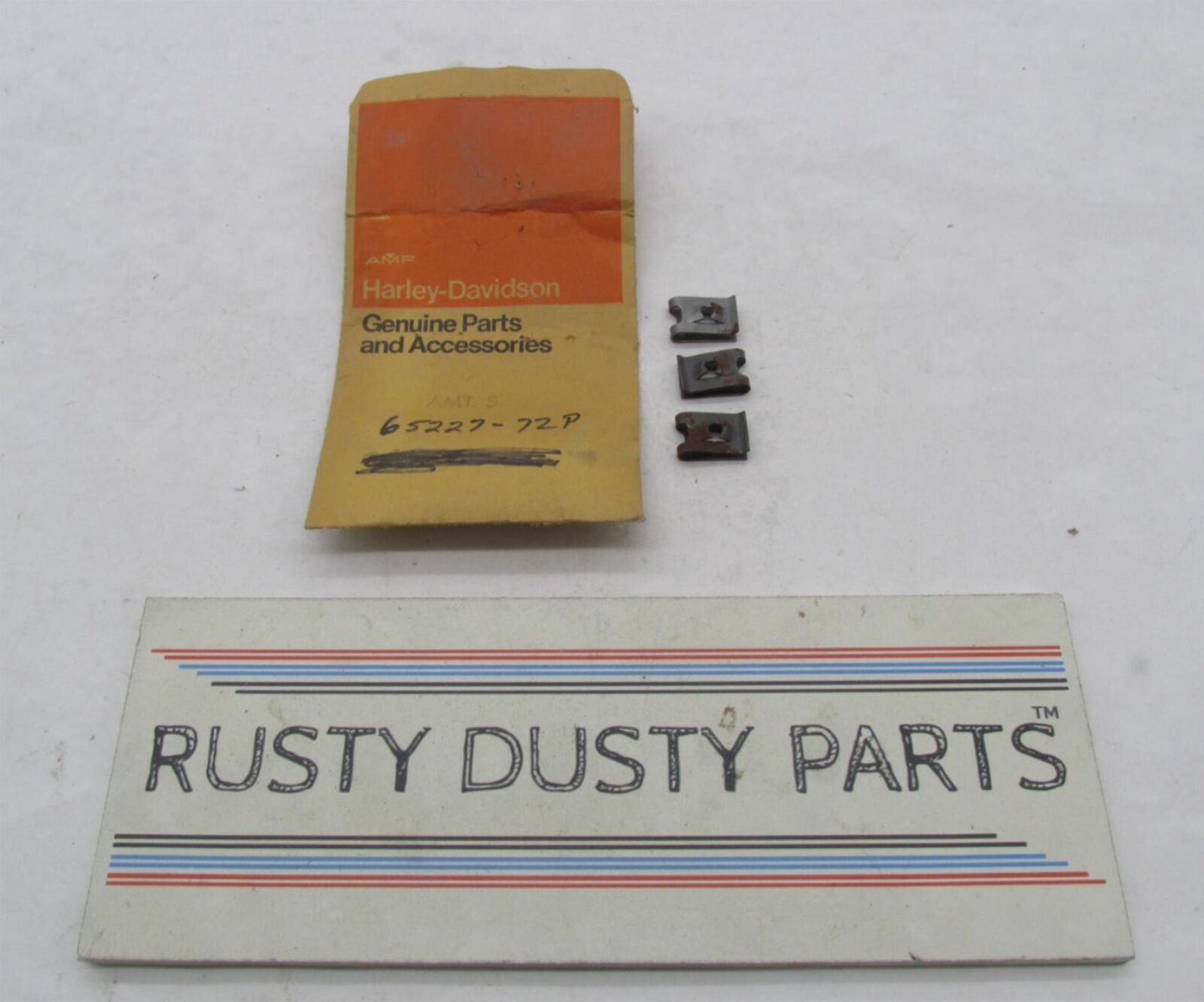 Lot of 3 Harley Genuine NOS Aermacchi Muffler Shield Screw Nuts 65227-72P