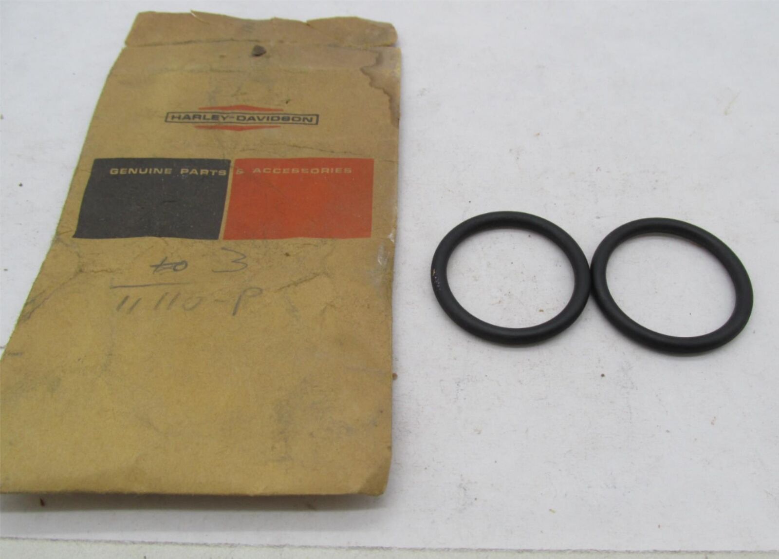 Lot of 2 Harley-Davidson Genuine NOS Aermacchi Front Fork O-Rings 11110P