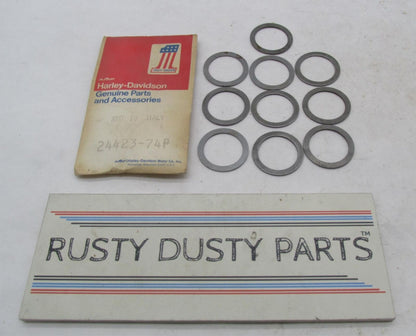 Lot of 10 Harley-Davidson Genuine NOS Aermacchi Crank Thrust Washers 24423-74P