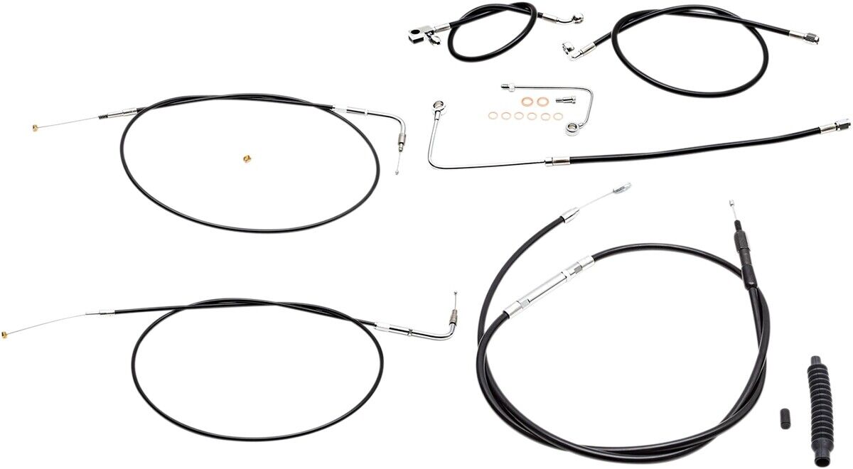 LA Choppers Standard Handlebar Cable/Brake Line Kit LA-8151KT-16B