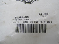 Harley Davidson Genuine NOS Throttle Cable 56381-96