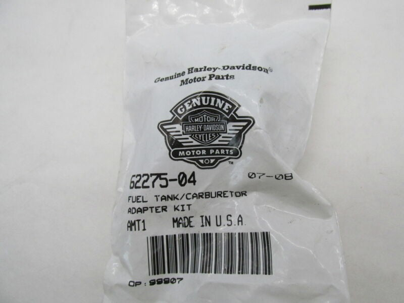 Harley Davidson Genuine NOS Fuel Gas Tank Carburetor Adapter Kit 62275-04