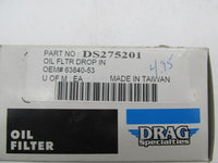 Harley Davidson NOS Drag Specialties Drop In Oil Filter DS275201 63840-53