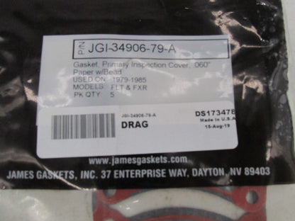 Lot of 2 Harley Davidson James Primary Inspection Cover Gaskets JGI-34906-79-A