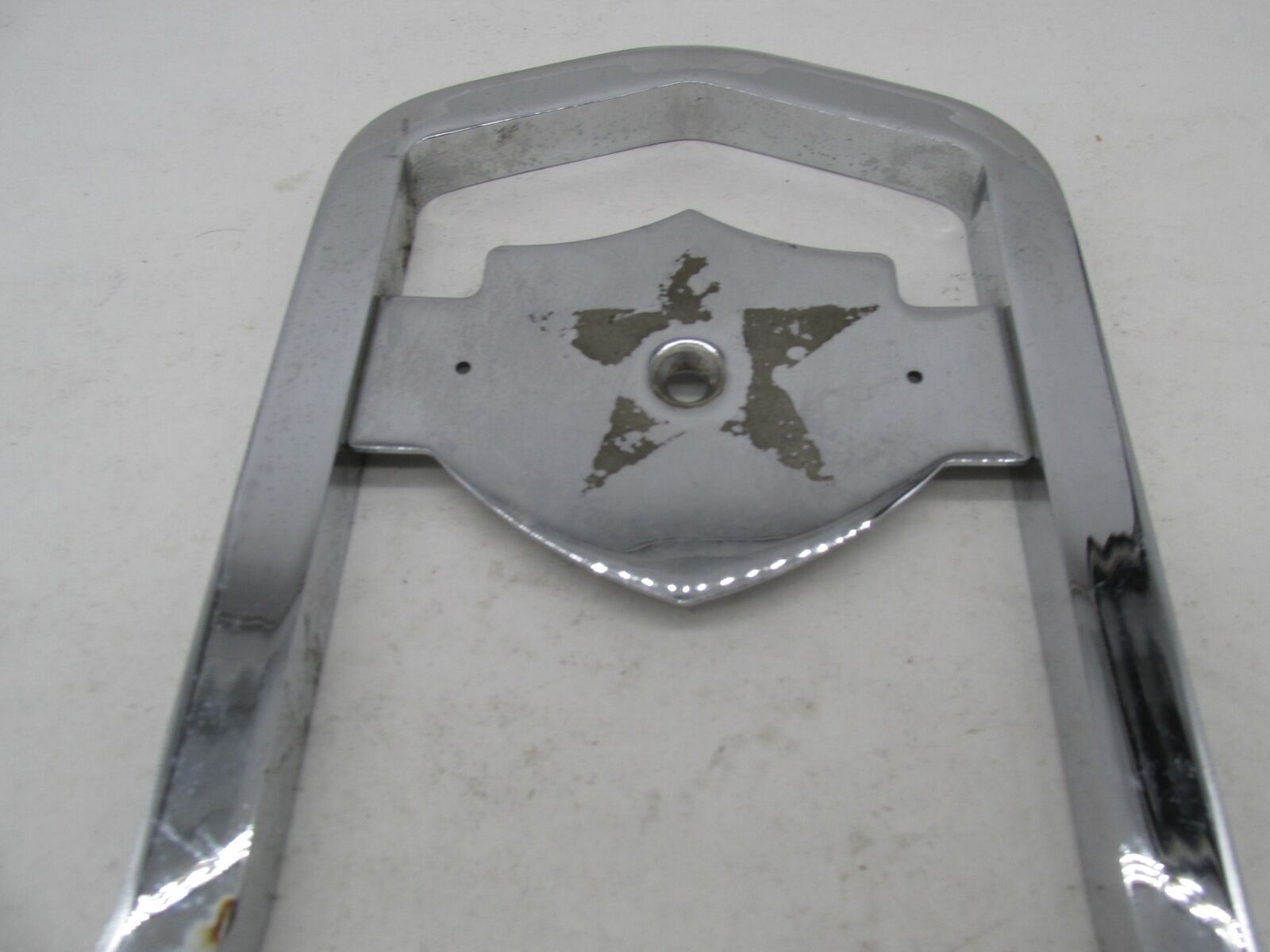 Harley-Davidson 11 2.5" Tall Chrome Sissy Bar Back Rest Bracket 5-5/8" Wide